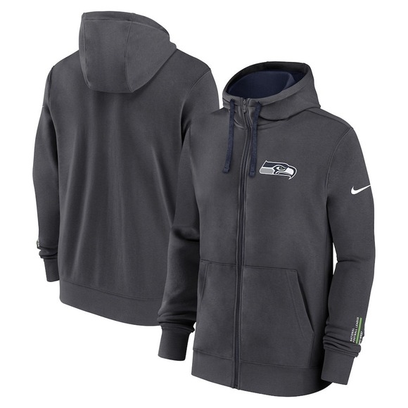 Nike Other - Seattle Seahawks Nike Primetime Club Full-Zip Hoodie - AnthraciteSize 2XL